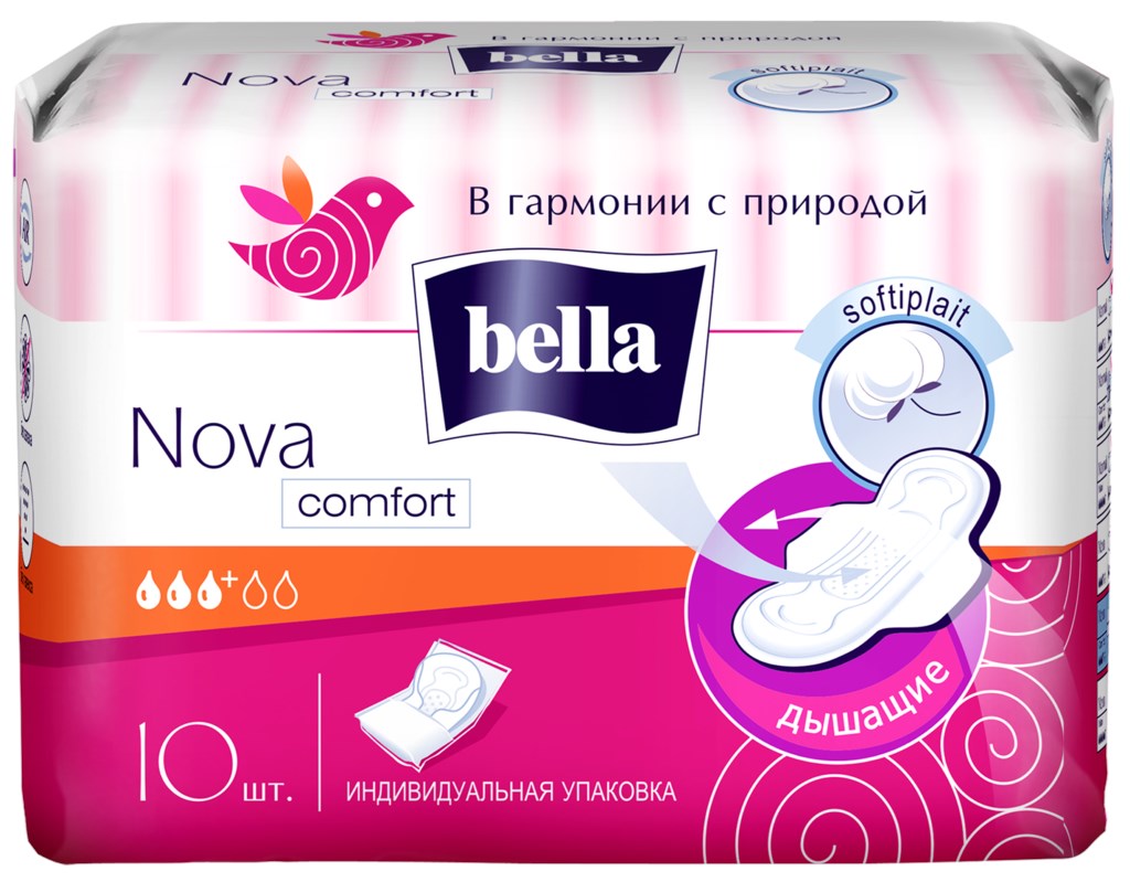 Белла (Bella) Nova Comfort softiplait прокладки гигиен №10