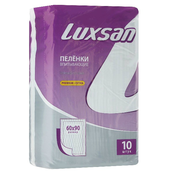 Люксан (Luxsan) Premium Extra Пеленки впитыв 60смх90см №10