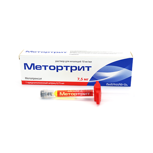 Метортрит р-р д/ин 10мг/мл шпр с игл 0,75мл №1 Rompharm Company S.r.L.