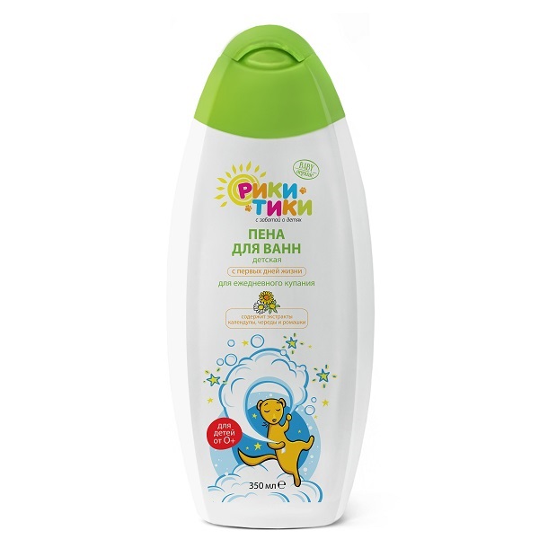 Рики-Тики пена д/ванн д/детей 350мл №1 д/ежед купания календула/череда/ромашка 0+ Две Линии ПКФ ООО