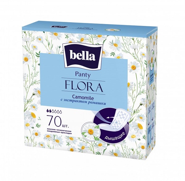 Белла (Bella) Panty Flora Camomile прокладки ежедн №70 экстр ромашки
