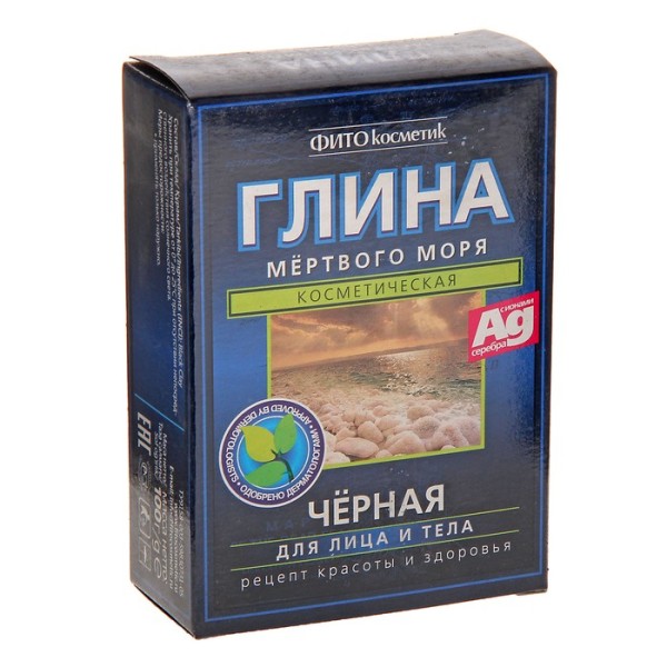 Фитокосметик Сокровища Родного Края глина д/лица тела  100г черн мертвого моря Фитокосметик ооо