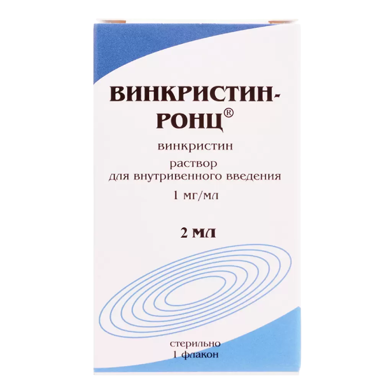 Винкристин-РОНЦ раствор для внутривенного введения 1мг/мл 2мл №1