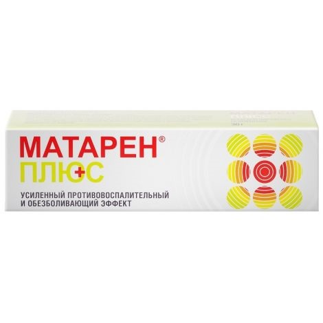 Матарен Плюс крем д/наружн. прим. 30мг/г+100мг/г 30г