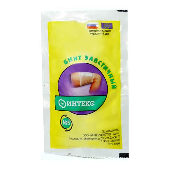 Бинт Интекс эластич трубч 15смX3,5см р.№5 д/фикс повязок