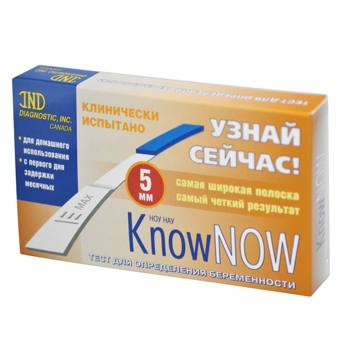 Тест на беременность Know Now тест, 1 шт. Леб Интернейшнл