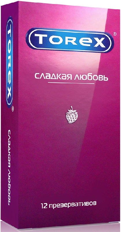 Торекс (Torex) Сладкая любовь презервативы №12 вкус клубники