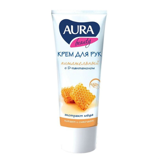 Аура (Aura) Beauty Крем д/рук питательный 75мл D-пантенол и экстракт меда