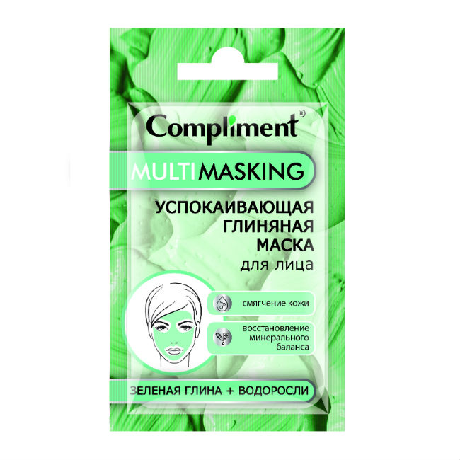 КОМПЛИМЕНТ (COMPLIMENT) MULTIMASKING МАСКА ДЛЯ ЛИЦА С РОЗ ГЛИНОЙ И МАСЛОМ КАРИТЕ УВЛАЖ САШЕ 7 МЛ Тимекс Косметик ООО