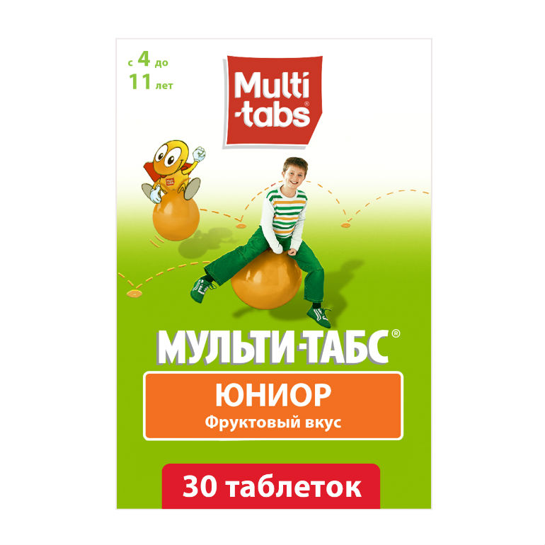 Мульти-Табс Юниор таб жев №30 фрукты