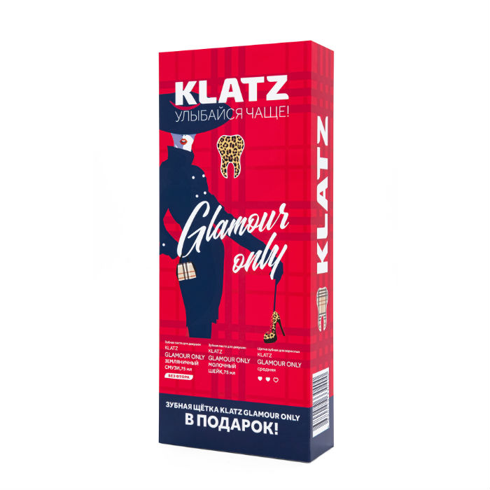 КЛАЦ НАБОР зубная паста для девушек Klatz glamour only Си Ай Ди Групп, ООО