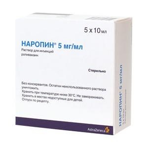 Наропин р-р д/ин 5мг/мл 10мл №5 AstraZeneca AB