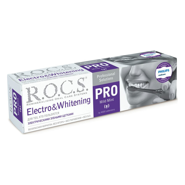 РОКС PRO З/П  ELECTRO WHITENING MILD MINT 135 Г NEW !!! ЕвроКосМед ООО