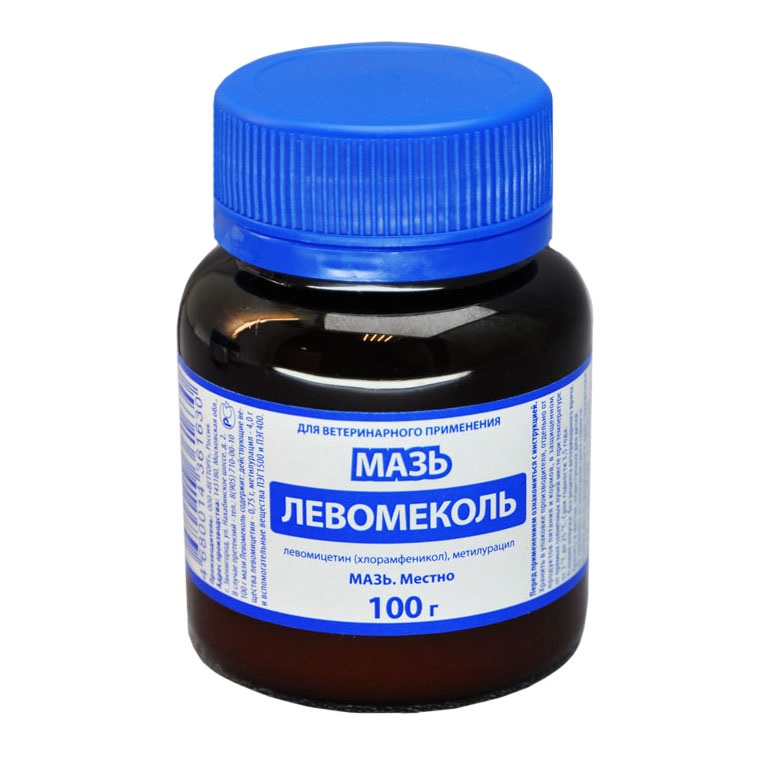 ЛЕВОМЕКОЛЬ-ВЕТ МАЗЬ ДЛЯ ЖИВОТНЫХ  ТУБА 100 Г Агрофарм ООО
