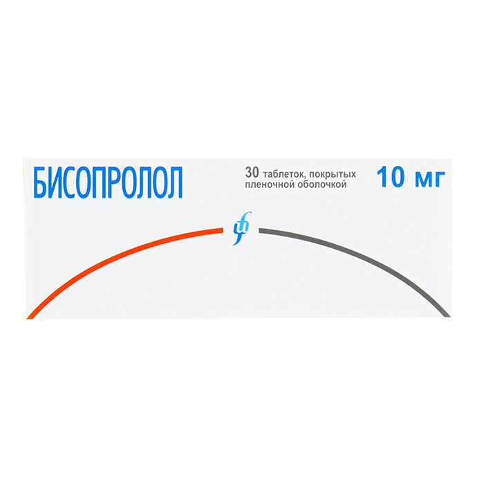 Бисопролол таб ппо 10мг №30 Изварино Фарма