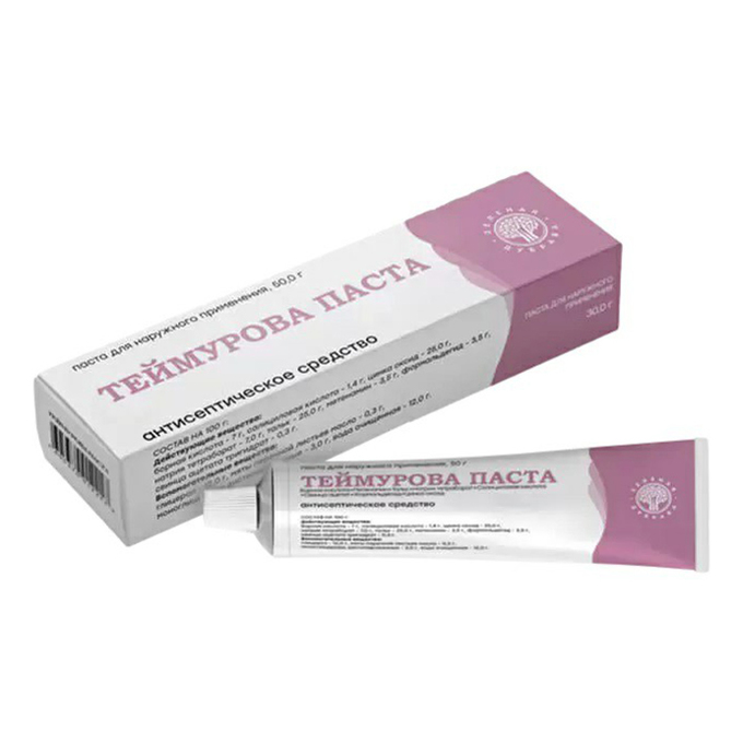 Теймурова Паста паста д/наруж примен 50г Зеленая Дубрава  ЗАО