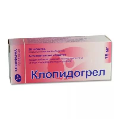 Клопидогрел-Канон табл.п.п.о. 75мг №28