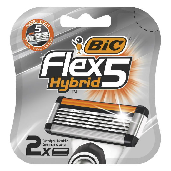 БИК (BIC) FLEX5 HYBRID КАРТРИДЖ 2 ШТ Procter&Gamble