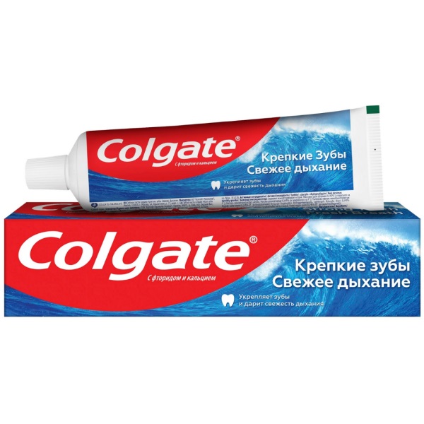 Colgate Зубная паста Крепкие зубы Свежее дыхание 100мл