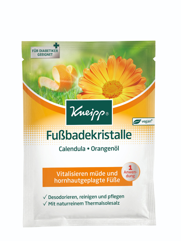 Кнайпп (Kneipp) солевые ванны д/ног 40г с календулой и маслом апельсина