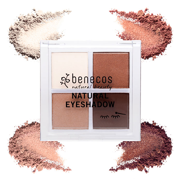 БЕНЕКОС (BENECOS) NATURAL QUATTRO EYESHADOW ТЕНИ ДЛЯ ВЕК ТОН COFFEE & CREAM 1 ШТ VVV Belgium