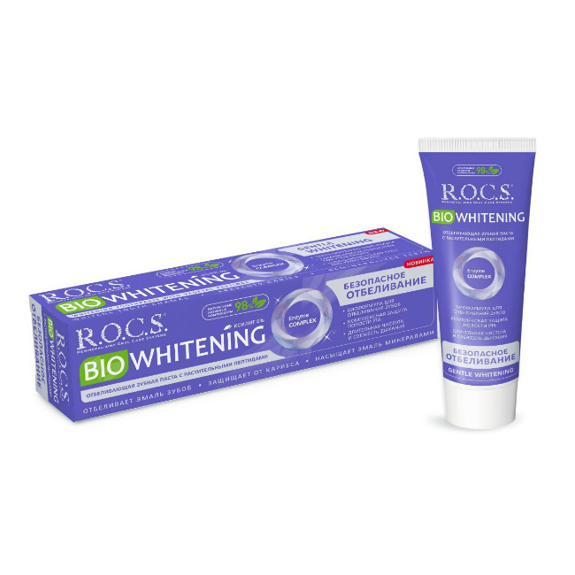 Рокс (R.O.C.S.) Bio Whitening з/паста 74г безопасное отбеливание