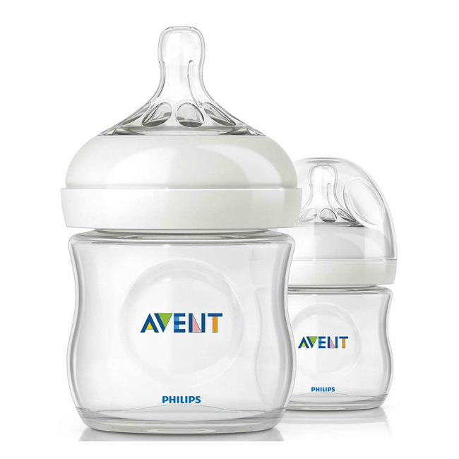 Авент (Avent) Бутылочка для кормления Natural полипропилен 0+ SCF030/27 125 мл 2 шт. Филлипс