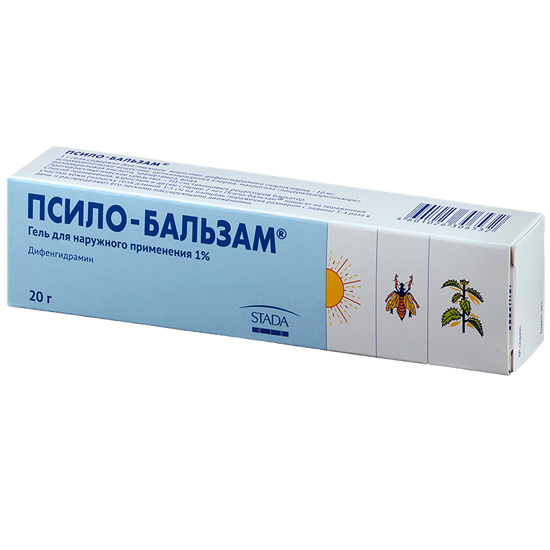 Псило-Бальзам гель д/наружн. прим. 1% 20г