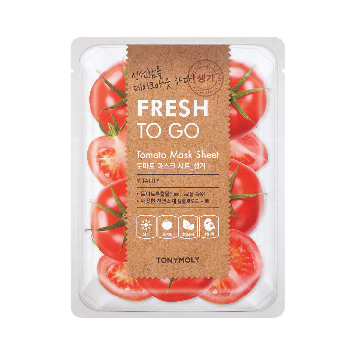 Тони Моли (Tony Moly) Fresh To Go Tomato Mask Sheet Маска для лица витаминизирующая с томатом 22 г