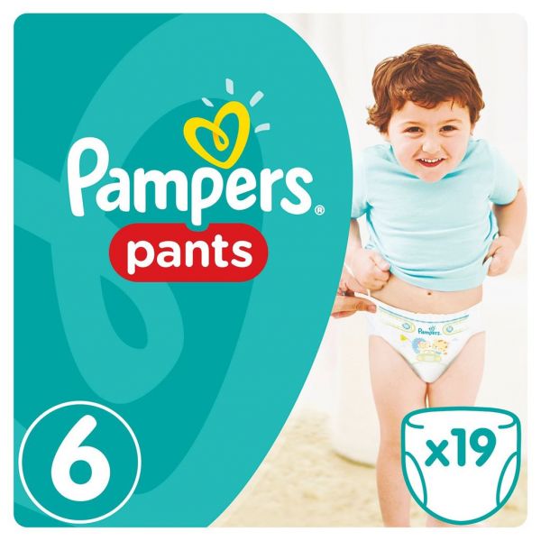 Pampers подгузники-трусики pants extra large (16+ кг) средняя упаковка 19