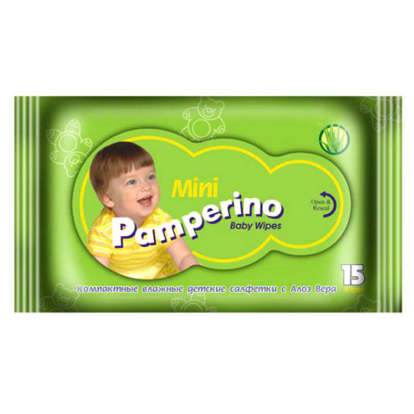 Памперино салфетки влаж д/дет №15 мини