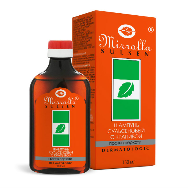 Мирролла (Mirrolla) Шампунь Сульсен с крапивой 2% 150мл