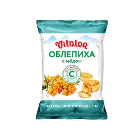 Виталор леденцовая карамель с витамином С со вкусом Облепихи с медом 60 г Гуслица ООО