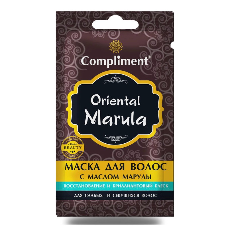 КОМПЛИМЕНТ (COMPLIMENT) ORIENTAL MARULA САШЕ МАСКА ДЛЯ ВОЛОС С МАСЛОМ МАРУЛЫ ВОС Тимекс Косметик ООО