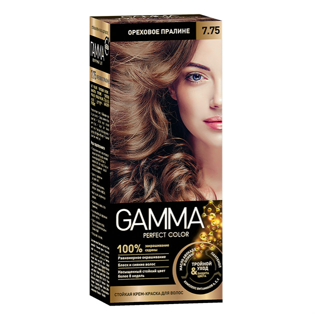 ГАММА (GAMMA) PERFECT COLOR КРЕМ-КРАСКА ДЛЯ ВОЛОС 7.1 ТЕМНО-РУСЫЙ ПЕПЕЛЬНЫЙ СВОБ Свобода ОАО