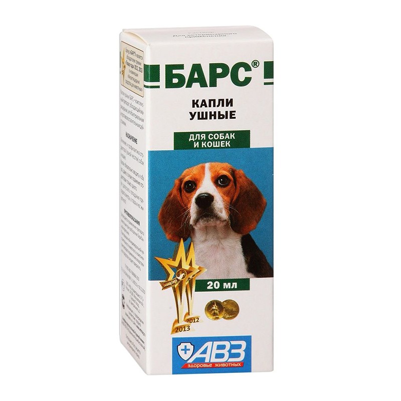 БАРС КАПЛИ УШНЫЕ (ВЕТ) 20 МЛ Агроветзащита НВЦ