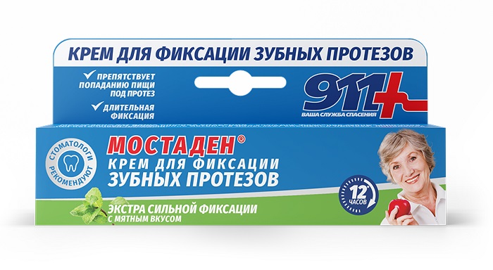 911 Мостаден крем д/фикс з/протезов туб 40мл