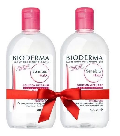 Биодерма (Bioderma) Сенсибио H2O/Sensibio H2O Мицеллярная вода 500 мл 2 шт. Биодерма