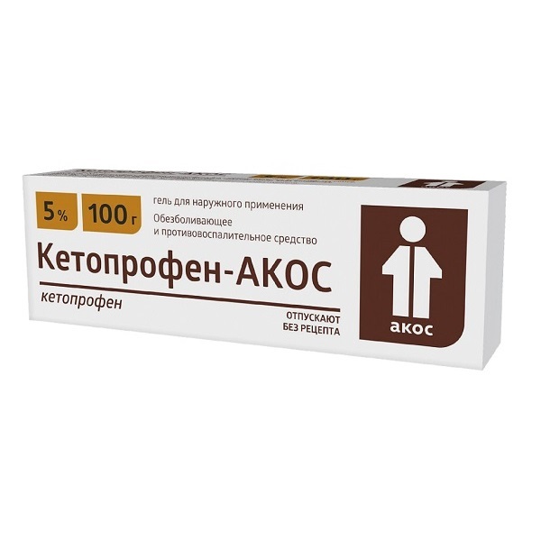 Кетопрофен-Акос гель для наружного примения 5% 100г