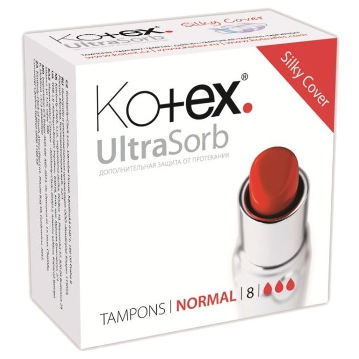 Котекс (Kotex) Ultra Sorb Normal тампоны №8