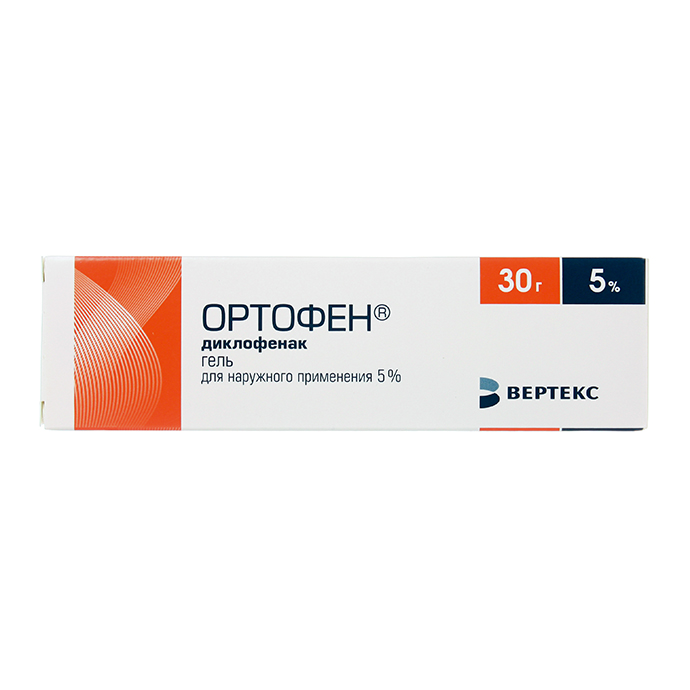 Ортофен гель д/наружн. прим. 5% 30г