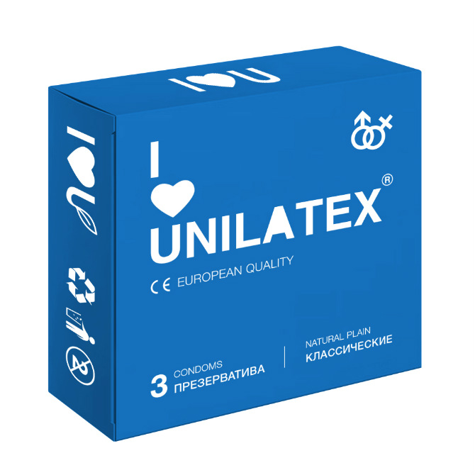 Презервативы Unilatex Natural Plain 3 шт.