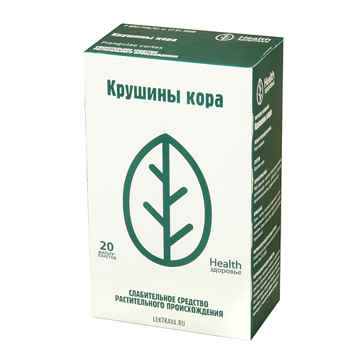 Крушина кора фильтр-пак 1,5г №20 Здоровье фирма ЗАО