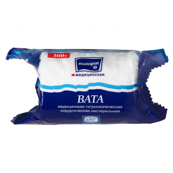 Матопат (Matopat) вата хирург н/стер 100г