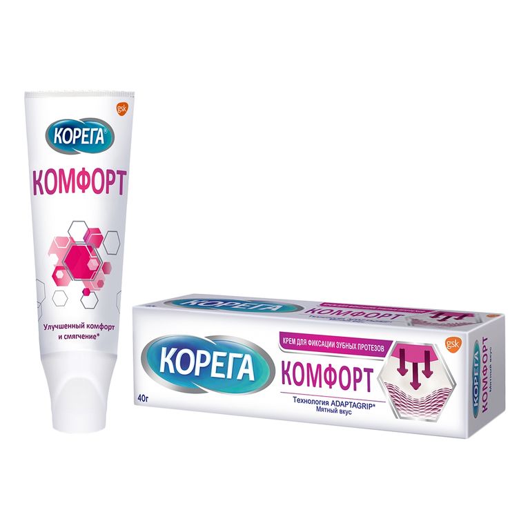 Корега (Corega) Крем д/фикс з/протезов 40г комфорт