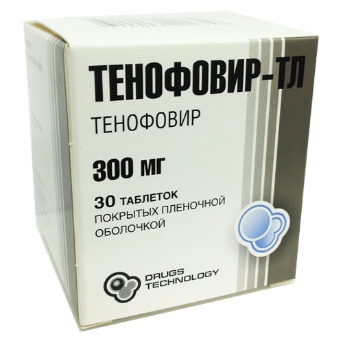 Тенофовир-ТЛ табл. п.п.о. 300мг №30