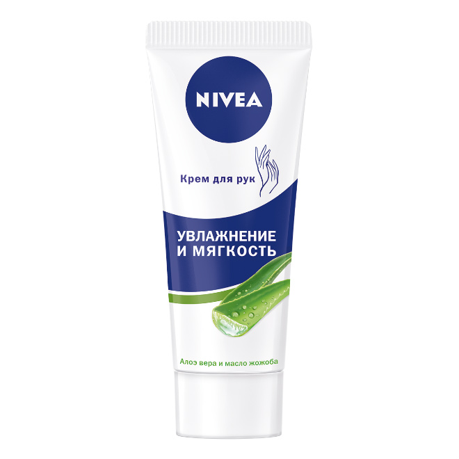 Нивея (Nivea) Крем для рук Увлажнение и смягчение Алоэ Вера 75 мл Байерсдорф