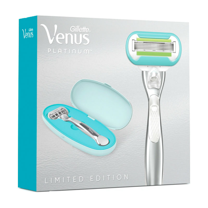 Жиллет (Gillette) Подарочный набор Venus Platinum Станок+2 кассеты+ дорожный футляр 1уп. Проктер энд