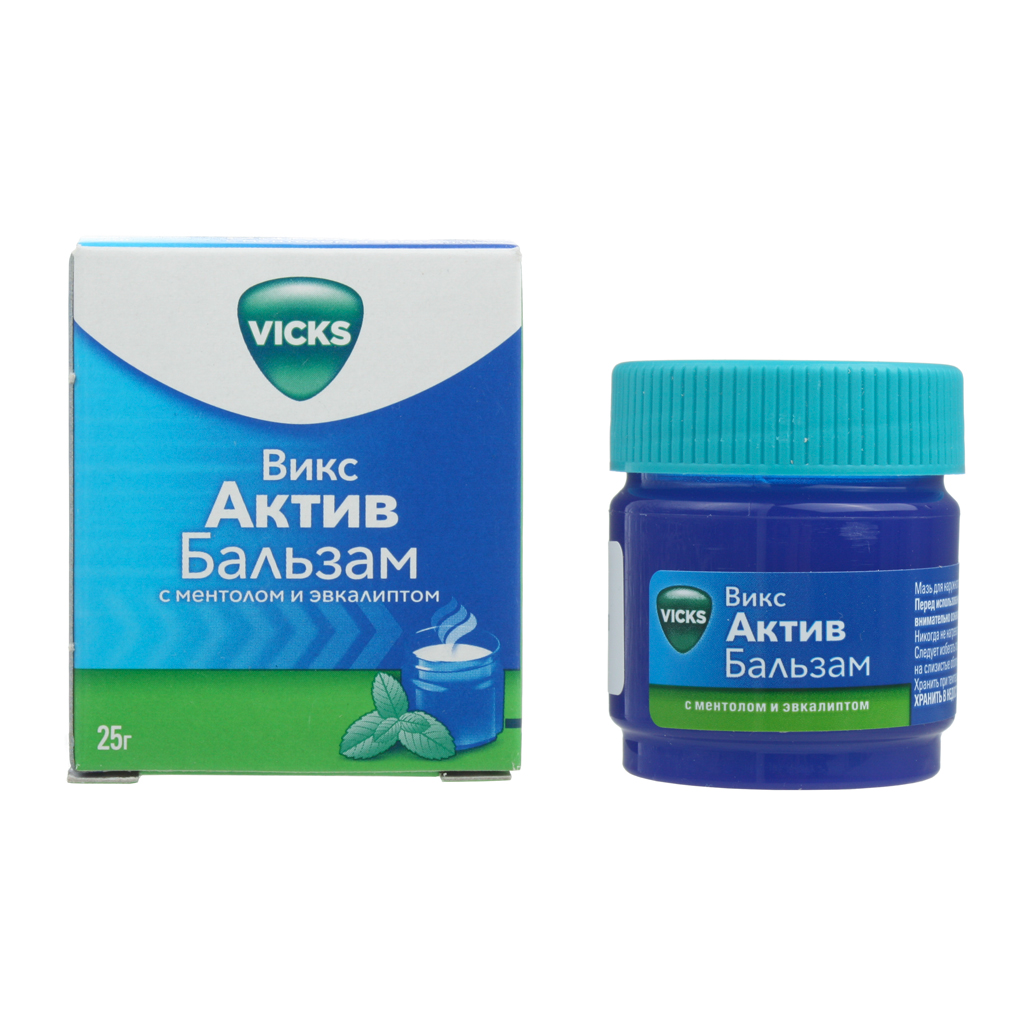 Викс Актив  бальзам д/наруж примен 25г эвкалипт-ментол Procter&Gamble Manufacturing