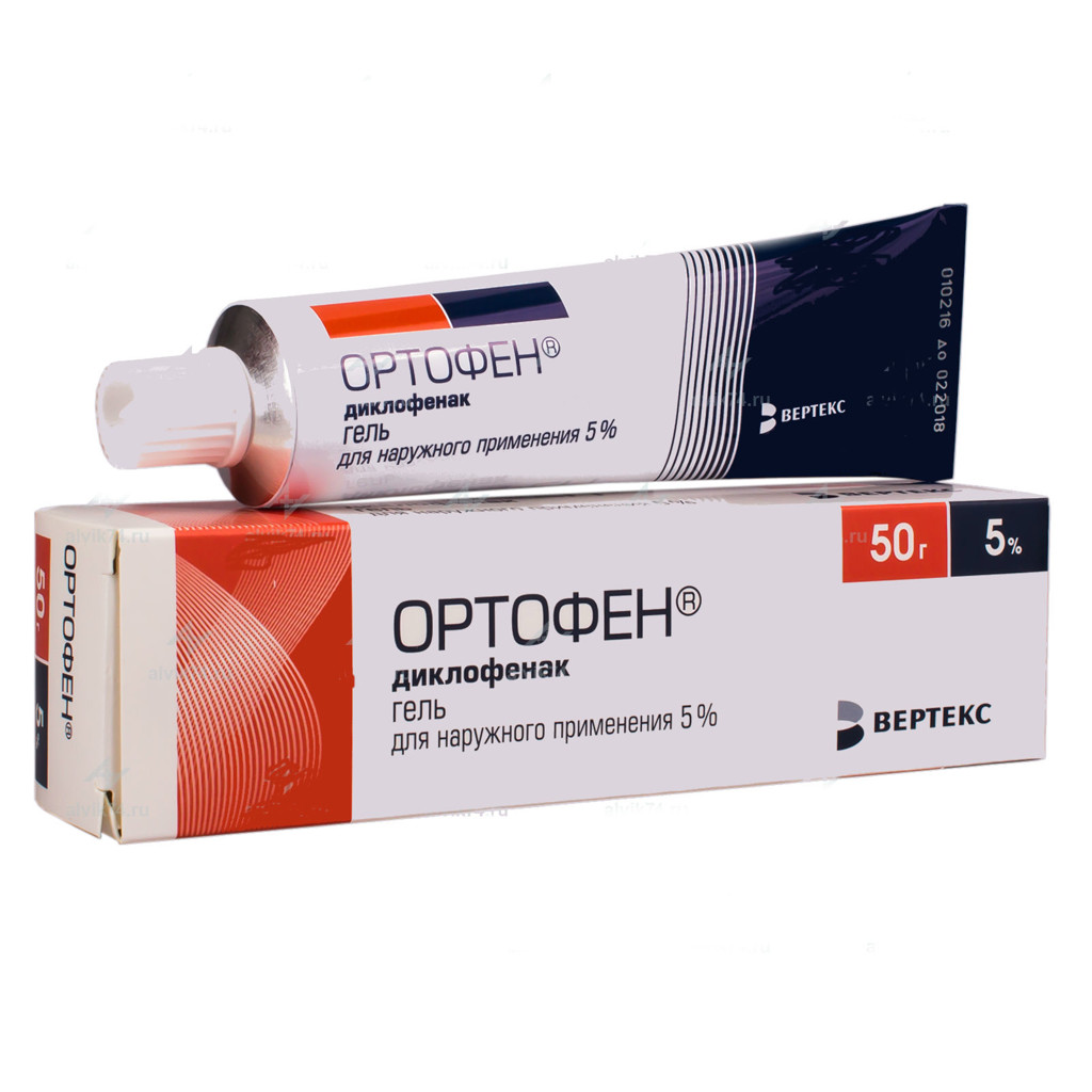 Ортофен гель д/наружн. прим. 5% 50г